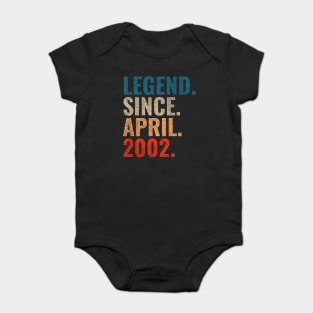 Legend since April 2002 Retro 2002 Baby Bodysuit